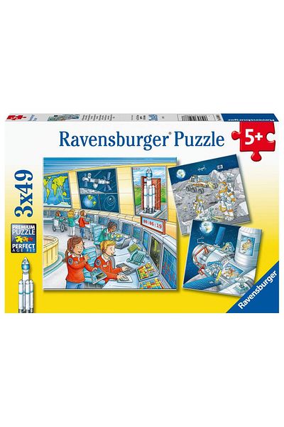 RAVENSBURGER لغز توم في الفضاء 3x49 قطعة -050888