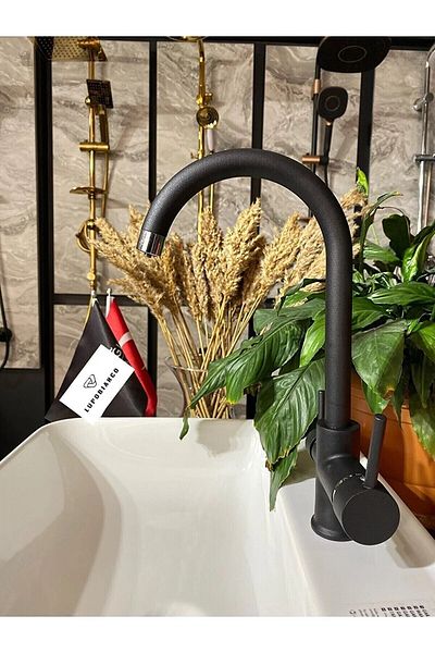 lupobianco Kitchen Sink Faucet Purified 3 Way Purification Tap Black Color Sink