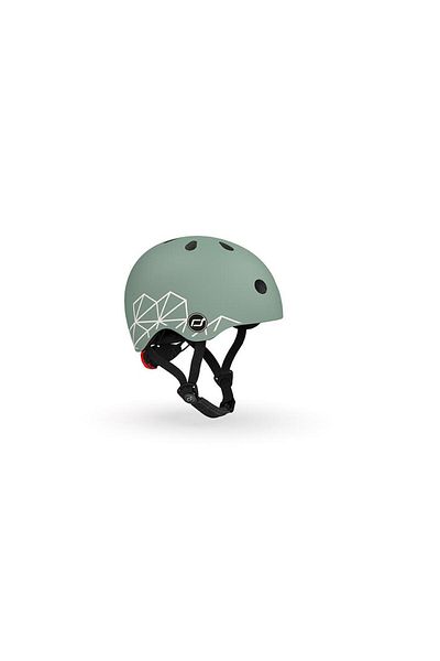 SCOOT AND RIDE Lifestyle Baby Helmet Xxs-s Green Lines181206-96562