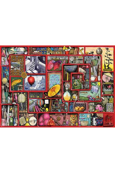 RAVENSBURGER 1000 Piece Puzzle Colin Thompson Cabinet198917