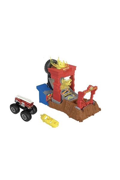 HOT WHEELS Hot Wheels Monster Trucks Arena Smashers - Fire Crash Challenge HNB90/HNB87