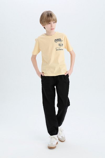 DeFacto Boy's Jogger Fit Stretchy Banded Leg Jean Trousers D6552A825Sp