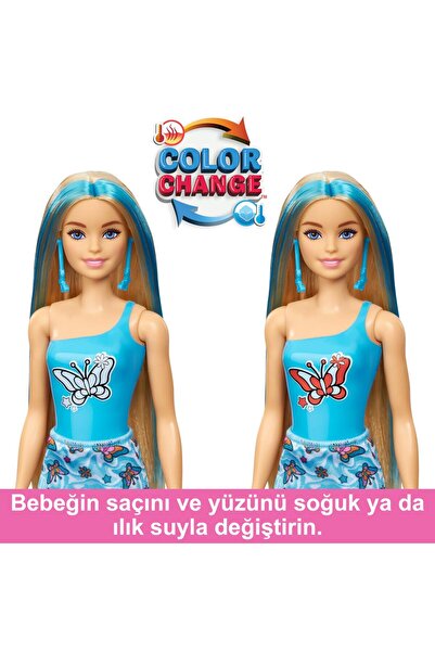 Barbie Color Reveal Renk Değiştiren Barbie Gökkuşağı Serisi Sürpriz Paket HRK06