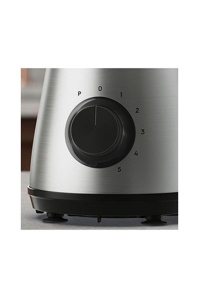 Electrolux خلاط إبريق E4TB1-6ST، 800 واط، إبريق 1.5 لتر، سرعة متعددة قابلة للتعديل، ستانلس ستيل