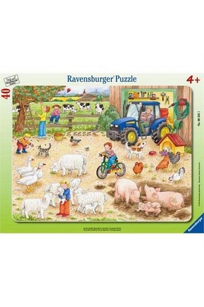RAVENSBURGER لغز مزرعة كبيرة بإطار صغير مكون من 40 قطعة063321
