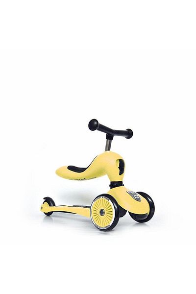 SCOOT AND RIDE سكوتر الأطفال Highwaykick ذو المقعد الواحد باللون الأصفر160629-96354