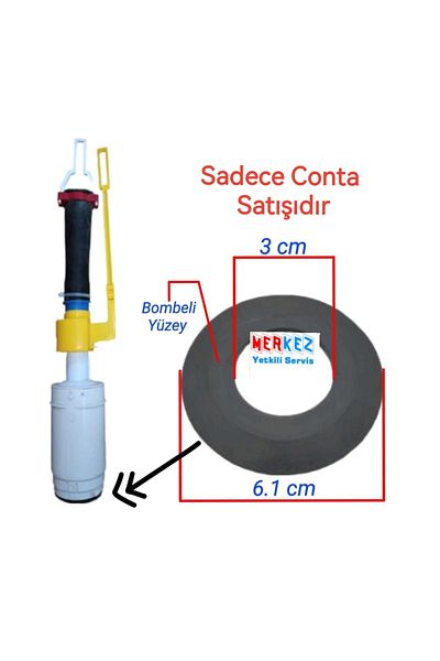 JAPAR Concealed Cistern Inner Set Discharge Closure Gasket