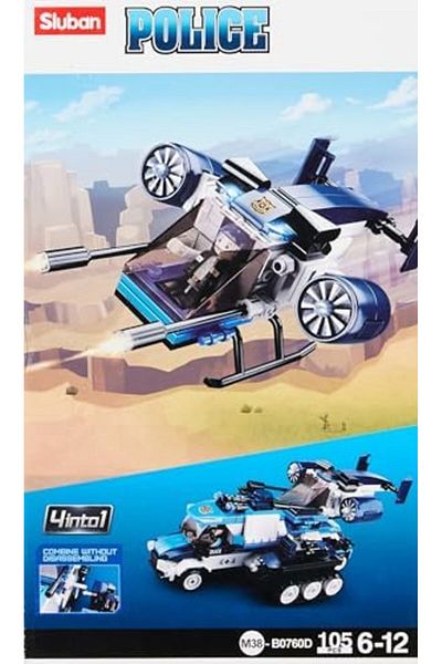 STOREMAX Bystoreby Police Series - 4, Multicolor Construction Set, 105 Pieces Newdesing 646268