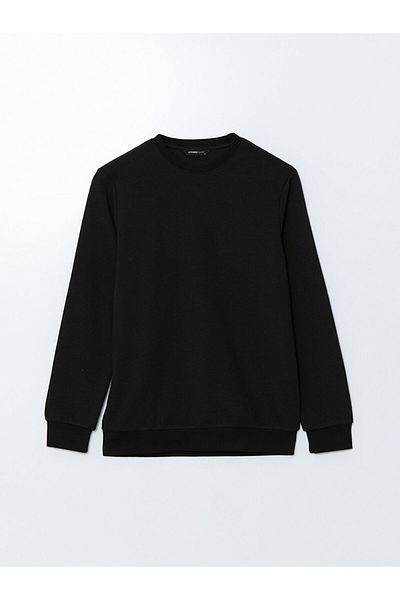 LC Waikiki LCWAIKIKI Основен мъжки суичър с кръгло деколте и дълъг ръкав