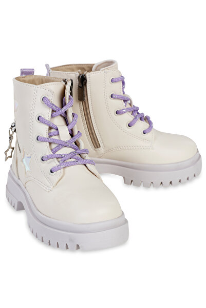 Civil Boots 26-30 Numara Bot Krem-lila