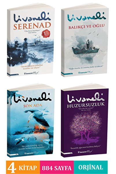 Buğday Kitap Zülfü Livaneli Balıkçı ve Oğlu-Serenad-Son Ada-Huzursuzluk (4 Ki...