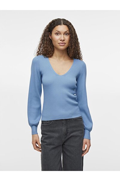 VILA Stricktop V-Ausschnitt