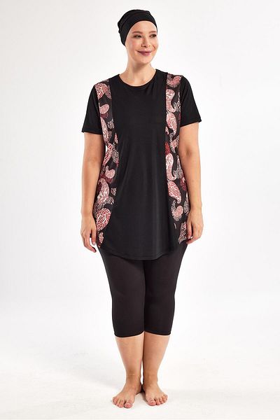 ROZAMAY Valencıa Short Sleeve Hijab Swimsuit 3805