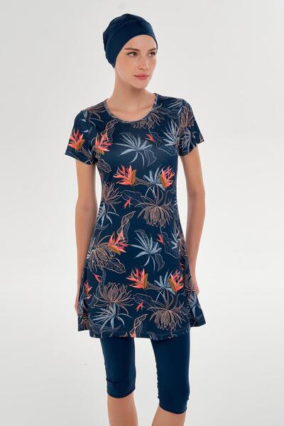 ROZAMAY Vida Kısa Kollu Tesettür Mayo 3603