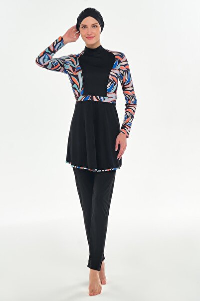 ROZAMAY Halle Uzun Kollu Tesettür Mayo 3117