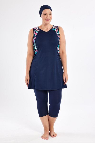 ROZAMAY Rıta Sleeveless Hijab Swimsuit 3806