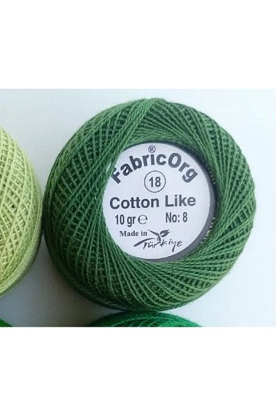 fabricorg TEK YUMAK Etamin-Cross Stitch Cotton Thread - Νούμερο 18 Χρώμα