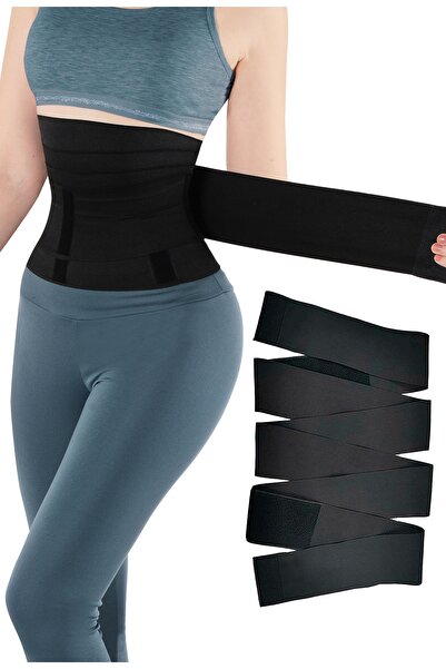 Generic Brand Corset de talie din material textil, unisex, pentru slăbire - N...