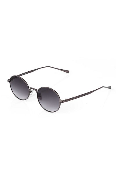 TomyHelf Black Matte Glass Gun Oval Metal Frame Unisex Sunglasses