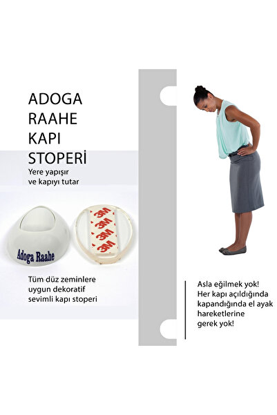 Adoga Raahe Yere Yapışan Kapı Stoperi 2 Takım