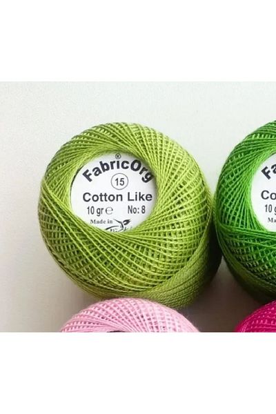 fabricorg Etamine-Cartoon Algodon Yarn - Single Ball - 15 Colors Numbered