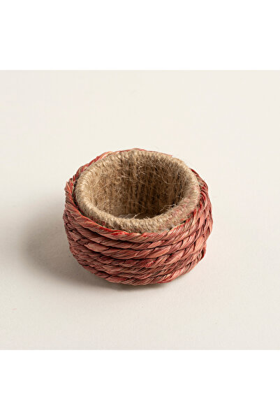 Zsa Zsa Zsu Khanpur Deniz Çayırı - Jüt Peçete Halkası 5 Cm Pembe