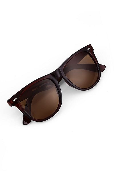 TomyHelf Brown Matte Glass Brown Bone Frame Unisex Sunglasses