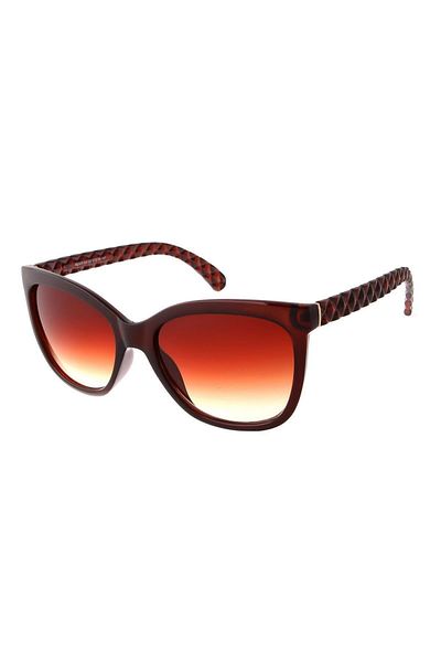 TomyHelf Brown Gradient Glass - Rectangular Design Women's Sunglasses