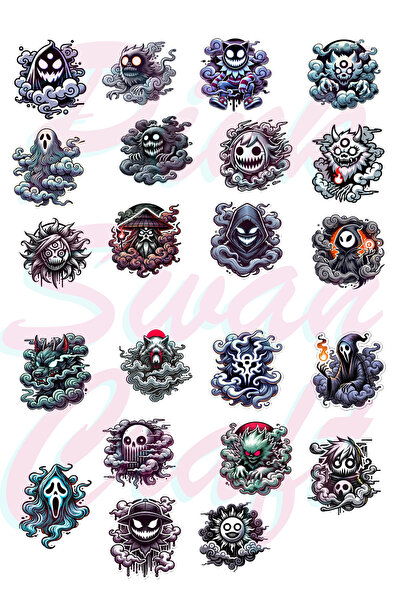 Pink Swan Craft Set naljepnica Anime Hollow (Duhovi), Bullet Journal, Scrapbo...