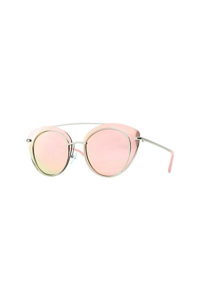 TomyHelf Pink Oval Design Women's Sunglasses
