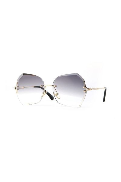 TomyHelf Gray Glass Design Women's Sunglasses - Frame Patterned