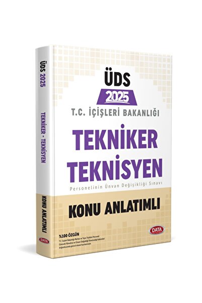 Data Yayınları Data 2025 Üds Içişleri Bakanlığı Tekniker Teknisyen Konu Anlat...
