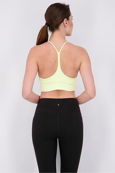 Tchibo Women Seamless Non Padded Sports Bra, Yellow