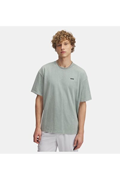 Under Armour Erkek UA Heavyweight Oversized Logo Wash Kısa Kollu T-shirt 1389...