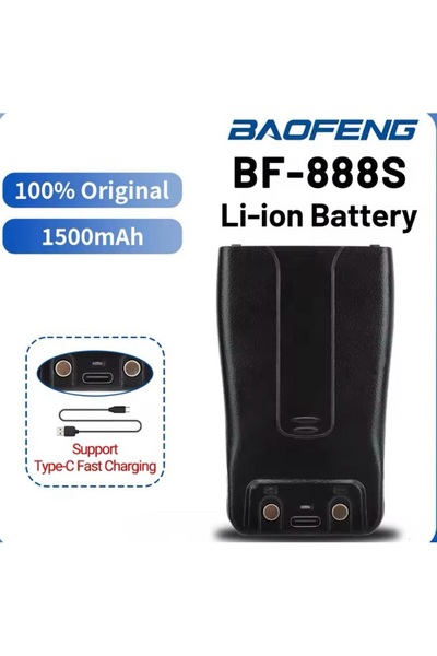 BAOFENG Zastone v68 Baofeng 888s 999 Retevis vb TypeC telsiz batarya pil TYPE C yeni nesil batarya