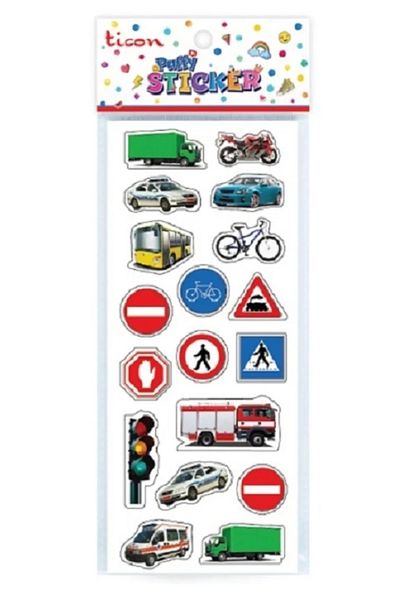 Ticon Sticker Traffic Signs And Cars