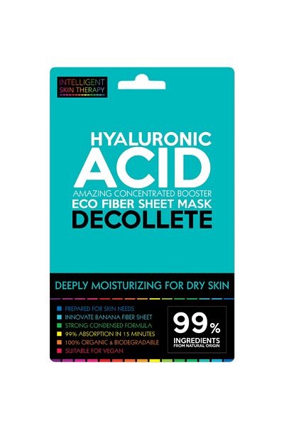 Intelligent Skin Therapy Deeply Moisturizing For Dry Skin Decollete Eco Fiber Sheet Mask Hyaluronic Acid
