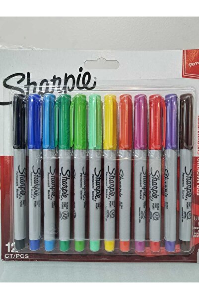 Sharpie Markör Permanent Ultra Fine Karışık Renk 12 Lİ