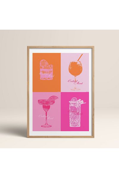 HOMEPACK Единична картина в дървена рамка, единичен плакат, картина TK/754