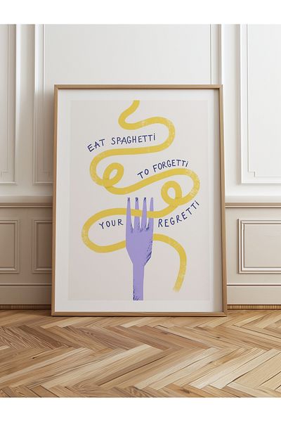 HOMEPACK Единична картина в дървена рамка, единичен плакат, картина TK/747