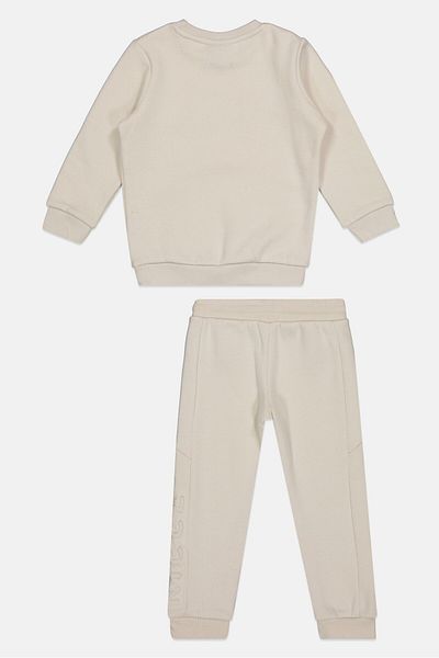 Nicce Toddlers Boy 2 Pcs Graphic Sweatshirt And Pants Set, Light Beige
