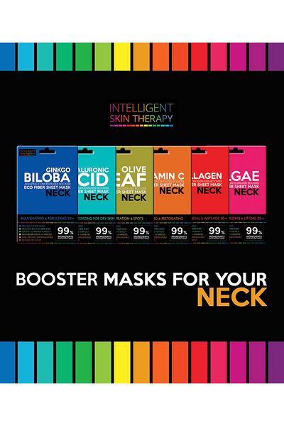 Intelligent Skin Therapy Deeply Moisturizing For Dry Skin Neck Eco Fiber Sheet Mask Hyaluronic Acid