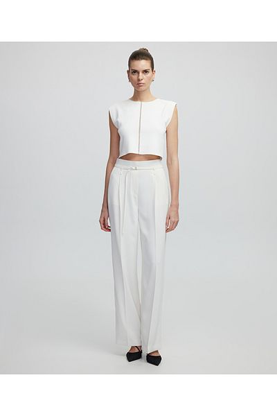 İpekyol Minimal Metal Buckle Trousers