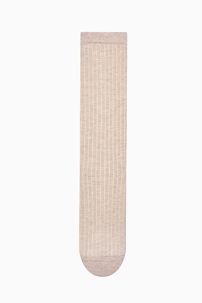 Penti Gerippte merzerisierte Nude-Socket-Socken