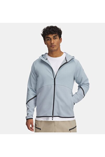 Under Armour Erkek UA Unstoppable Fleece Grid Tam Fermuarlı Sweatshirt