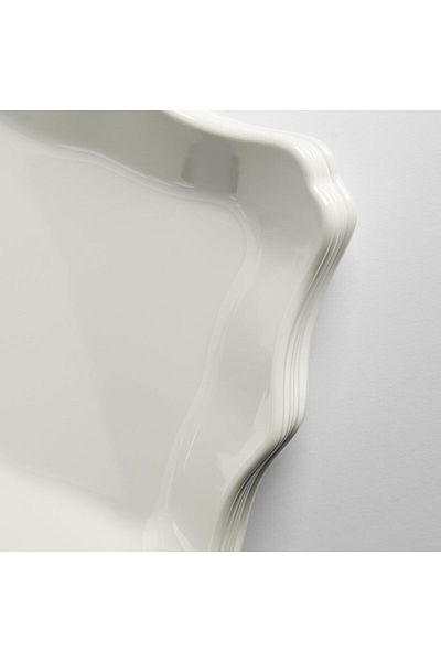 mastergold 6 Pcs Of Melamine Dinner Plates in White ( 20cm ) | Square Plates for Desserts, Salads and Noodles