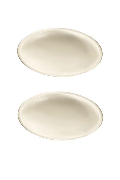 Kütahya Porselen Chef Taste - 12 cm Oval Breakfast and Appetizer Plate Set of 2