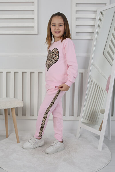 CRASSİ Σετ αθλητικής φόρμας για κορίτσια Heart Leopard