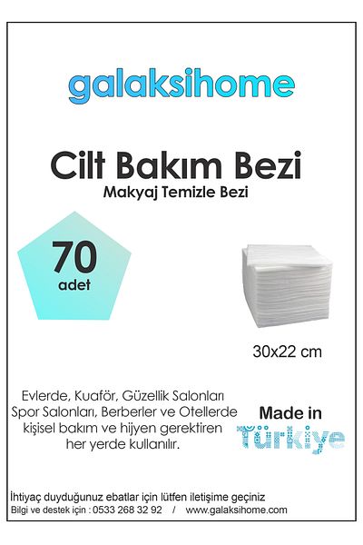 galaksi halı Disposable Skin Care Cloth Multi-Purpose Disposable Towel 30X22 cm 70 Pieces