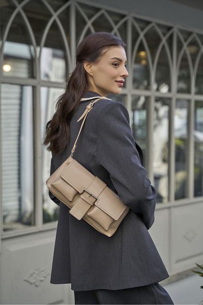 Madamra Mink Women's Coated Hand and Shoulder Bag